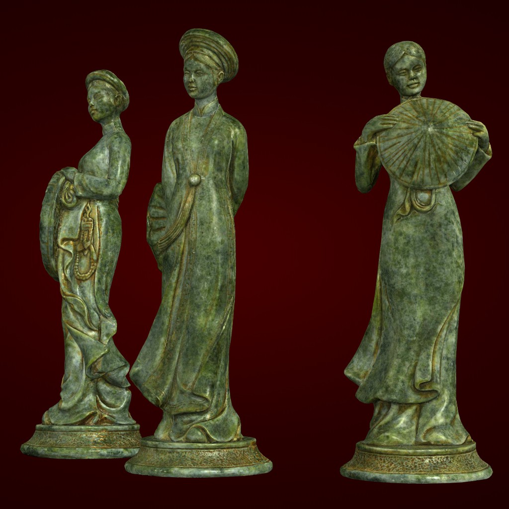 Cô gái ba miền - Quà lưu niệm Việt Nam - Xưởng E3D - BCG 019