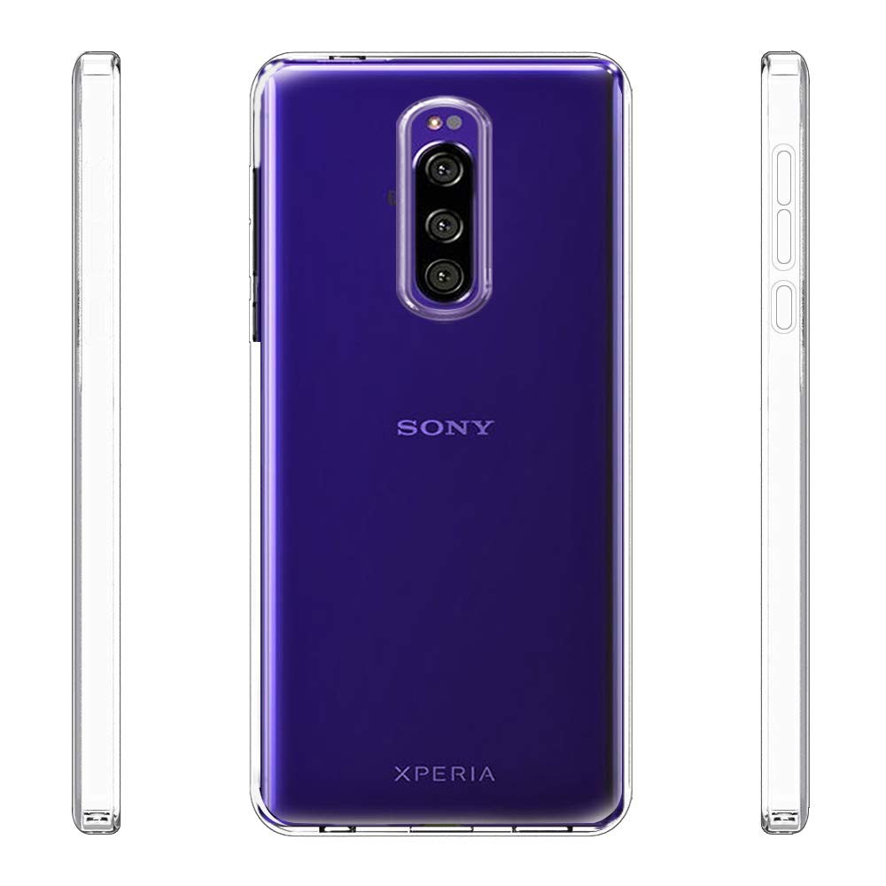 Ốp lưng trong suốt siêu mỏng chống sốc chống trầy bảo vệ cho điện thoại Sony Xperia 1