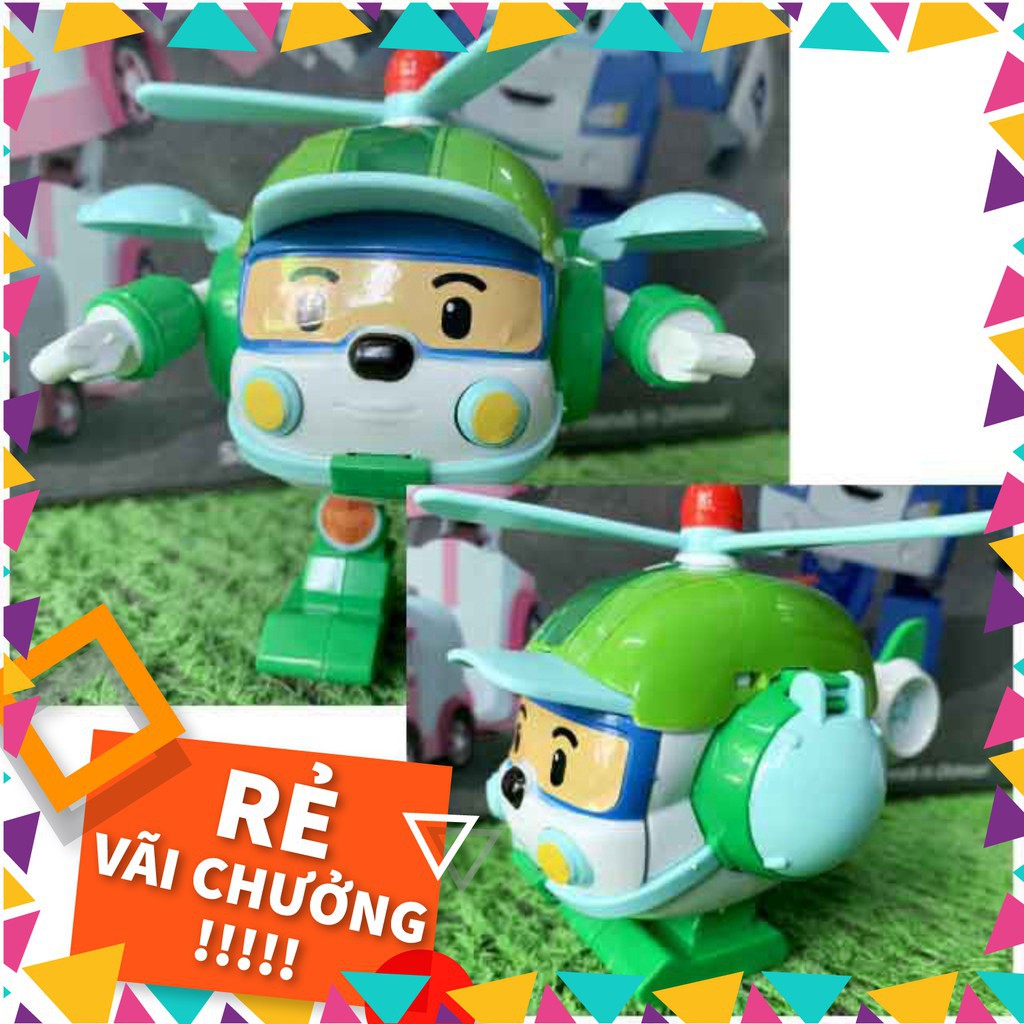 [tongkhotruongtien] Bộ xe Robocar Poli biến hình thành robot 6 chiếc