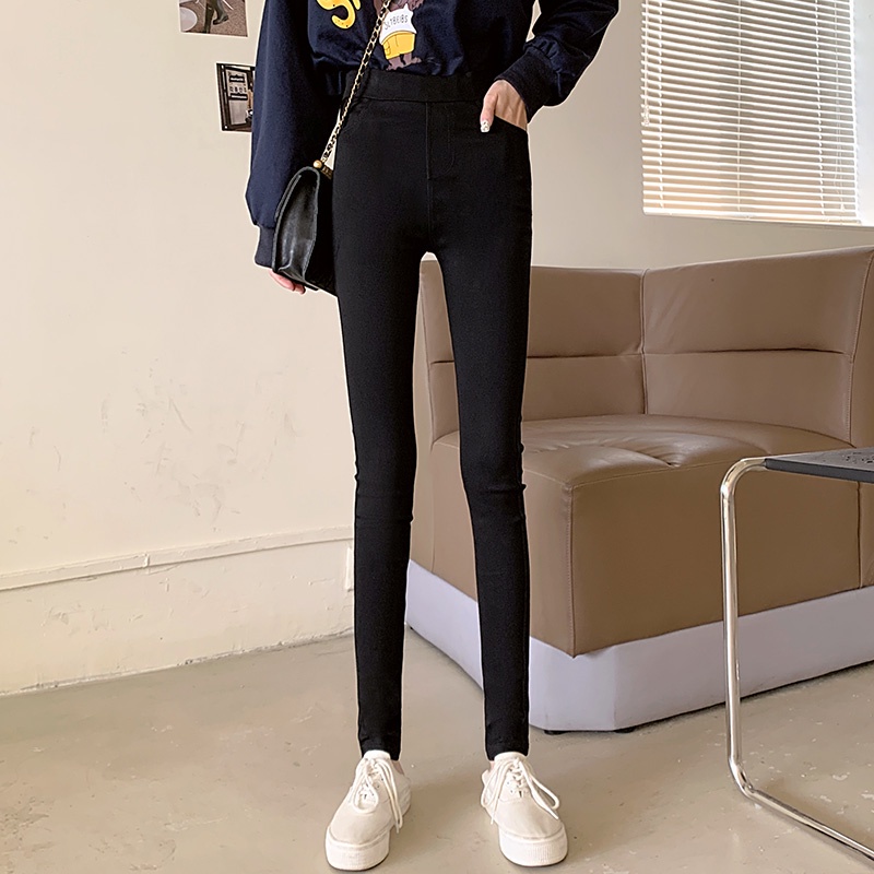 SUXI Quần dài lưng cao thiết kế mới thời trang mùa thu dành cho nữ