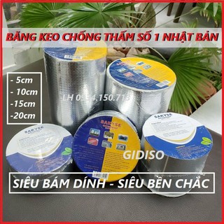 Băng keo chống thấm Nhật Bản SAKYSE băng keo siêu chống thấm, băng keo chống thấm dột, keo vá lỗ thủng GIDISO