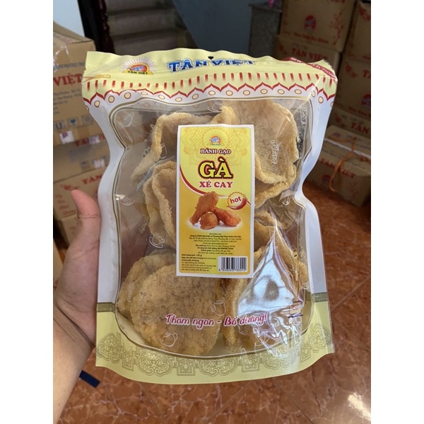 Bánh Gạo Gà Xé Cay 130g Tân Việt