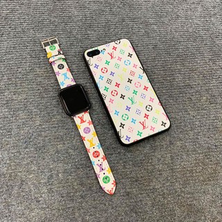 Bộ dây Apple Watch và ốp lưng L.V siêu rực rỡ dành cho Iphone
