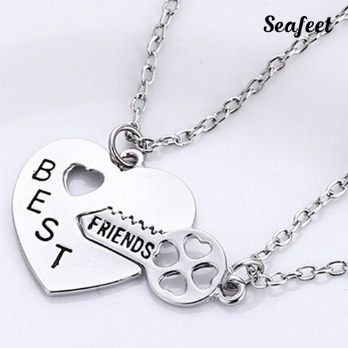 SF Set 2 vòng cổ Mặt Hình Chìa Khoá Khắc Chữ Best Friend