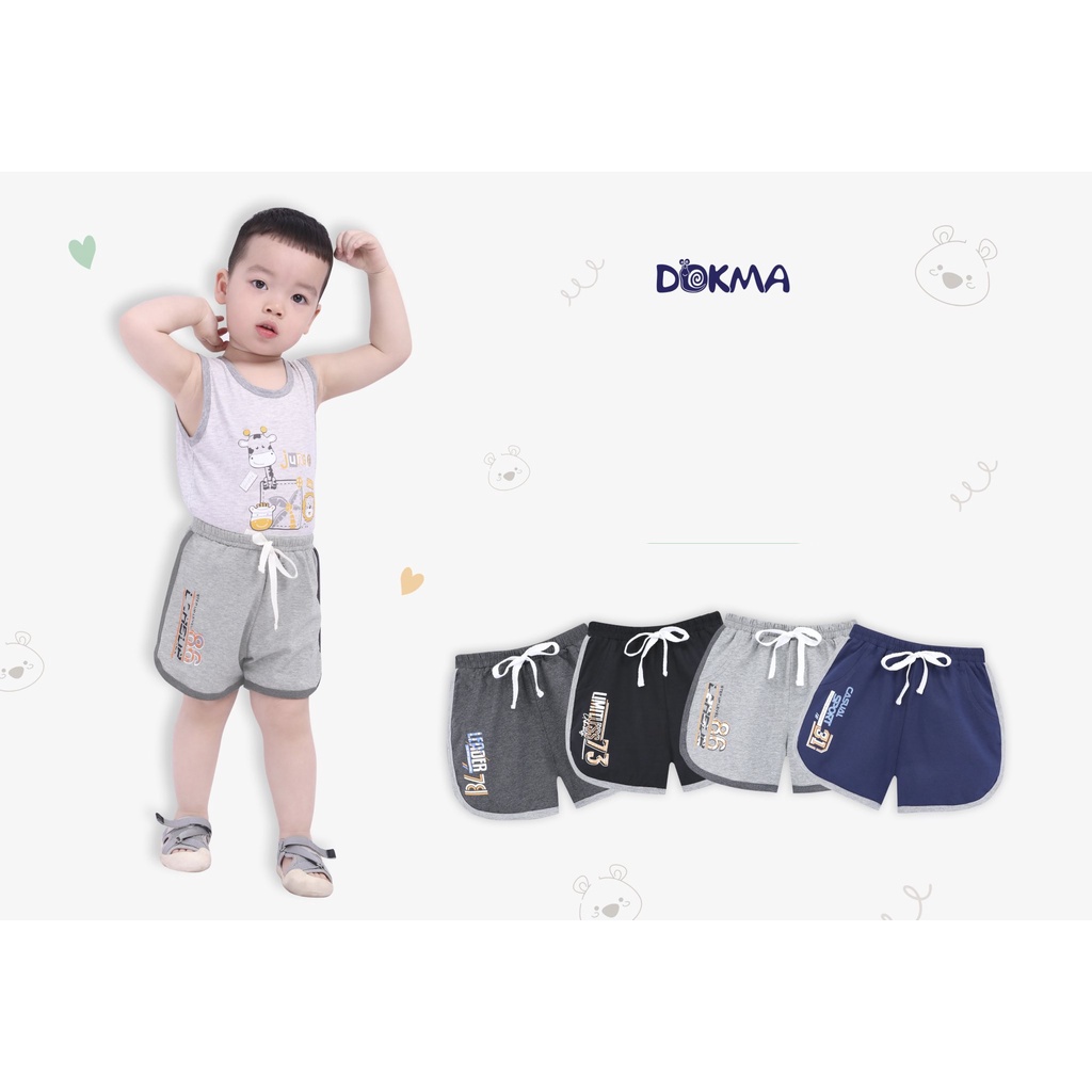 DQ933 quần đùi cộc cotton BT Dokma (2-6T)