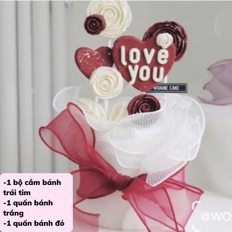 Set trang trí bánh sinh nhật bánh kem đầy đủ phụ kiện, nhiều mẫu trang trí bánh đẹp làm quà sinh nhật