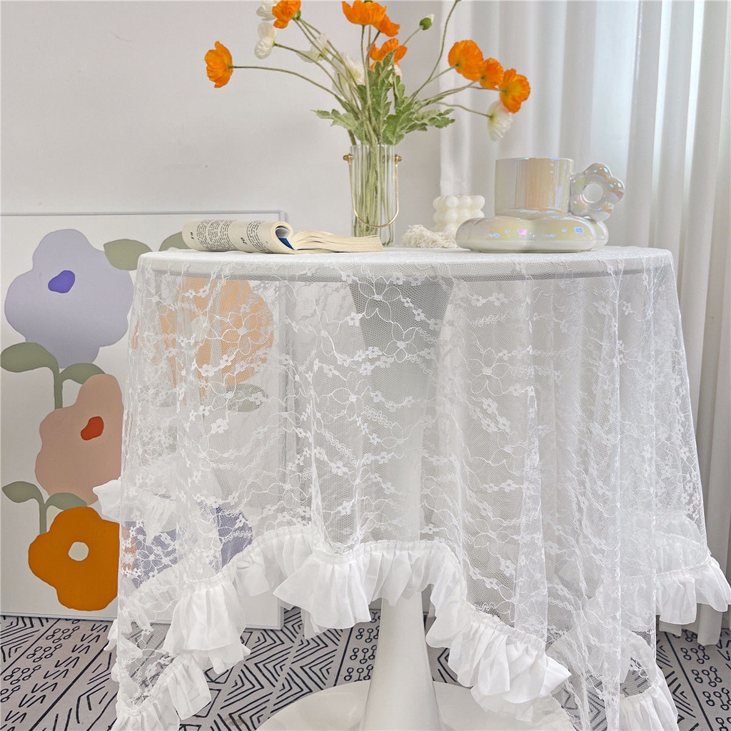 Mục Vụ Phong Cách Tròn Khăn Trải Bàn Vải Ren Khăn Trải Bàn Hình Chữ Nhật Khăn Trải Bàn Vuông Nhà Bộ Bàn Cà Phê