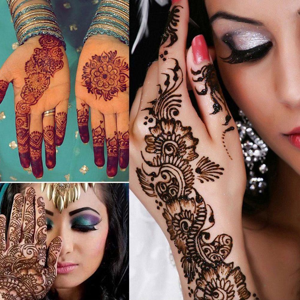 [Hàng mới về] Mực vẽ hình xăm tạm thời Kaveri Mehendi Henna màu nâu đậm B3S0