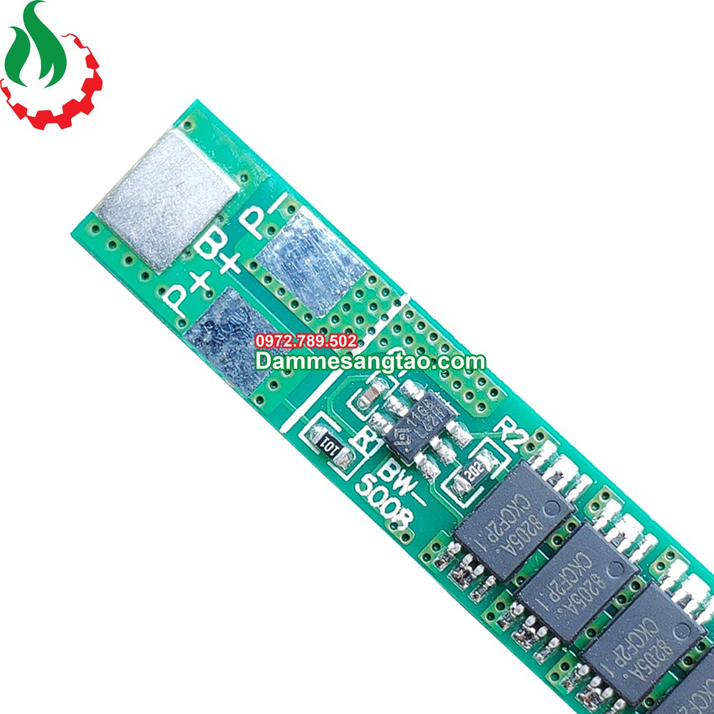 Mạch 1S 3.7V 13A bảo vệ pin Li-ion 3.7V