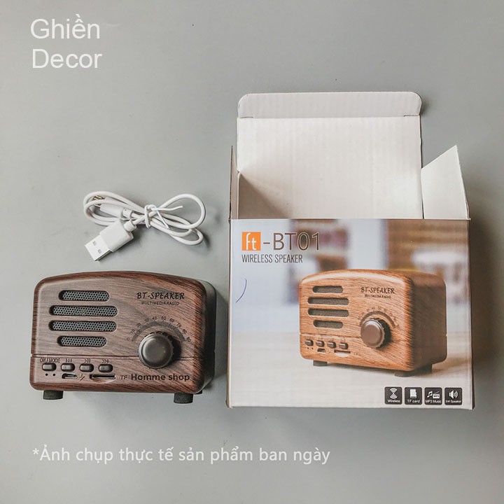 Loa Bluetooth Cổ Điển, Loa Bluetooth Mini Vintage, Đồ Decor, Quà tặng| Ghiền Decor, Decor mọi ngóc ngách