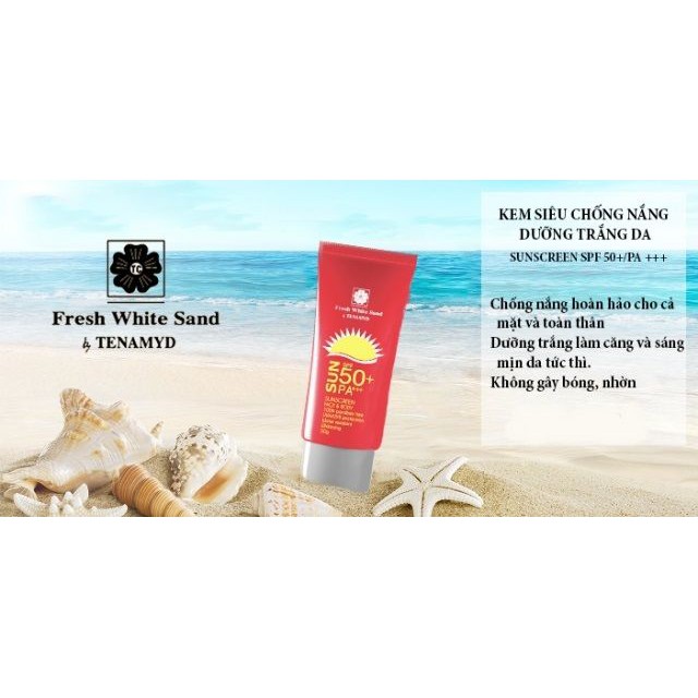 Kem Chống Nắng Tenamyd Canada - Sunscreen SPF 50+/PA+++ (Chống Nắng Và Dưỡng Trắng Da)