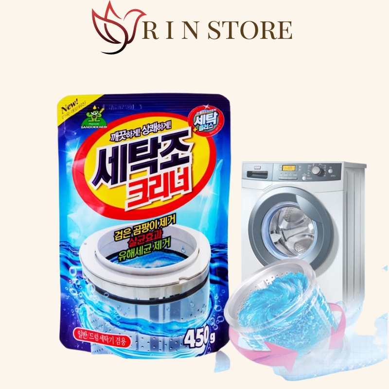Bột Tẩy Vệ Sinh Lồng Máy Giặt, Làm Sạch Lồng Giặt Hàn Quốc Sandokkaebi