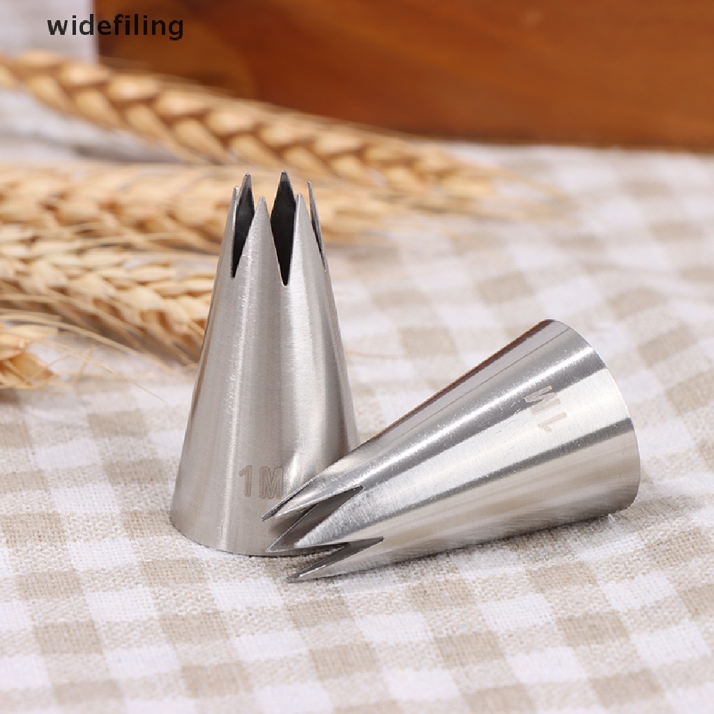 Widefiling 1M# Dụng Cụ Bắt Kem Trang Trí Bánh 6 Răng Bằng Inox 304