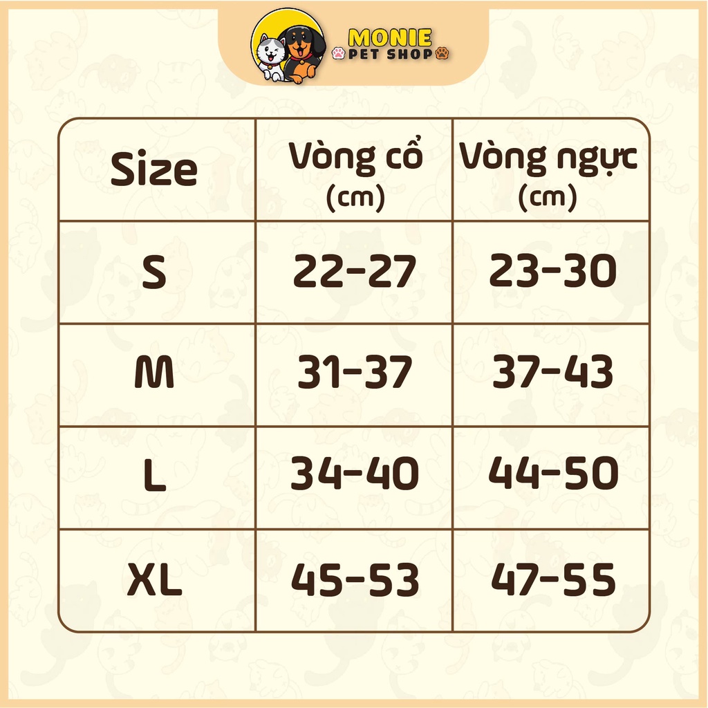 [Hỏa tốc] Dây đai yếm dắt chó mèo đi dạo thoáng mát thời trang