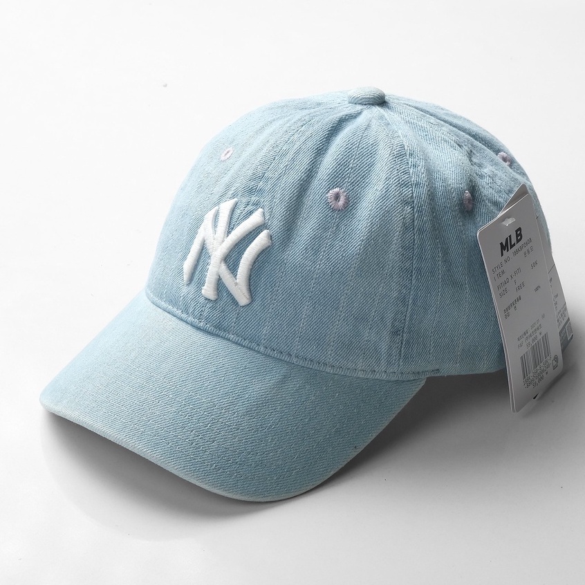 NÓN LƯỠI TRAI MLB NEW YORK CHẤT JEAN DENIM SIÊU CHẤT, FORM THỂ THAO