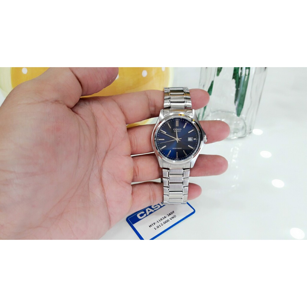 (TẶNG KÈM LOA BLUETOOTH TRỊ GIÁ 599K) Đồng hồ nam chính hãng Casio - MTP-1183A-2ADF- mặt kính cứng chống xước tuyệt đối