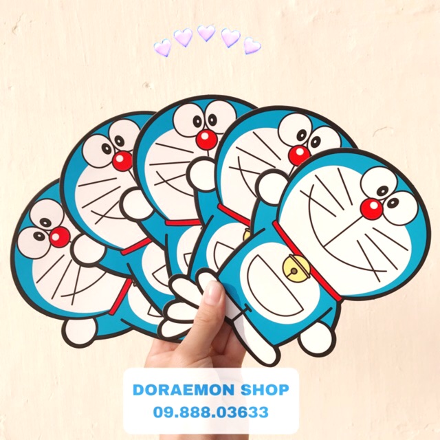 Bộ 5 Bao Lì Xì 3D Cười Mỉm Doremon Doraemon