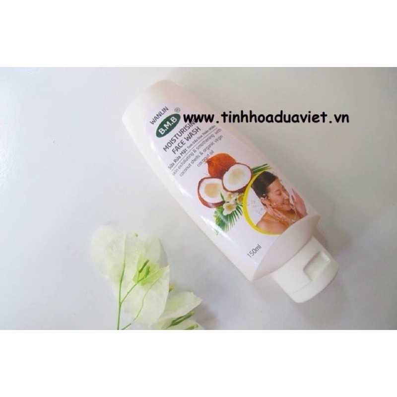 (2024) Sữa rửa mặt từ Dừa BMB chai 150ml cho da nhạy cảm và da khô