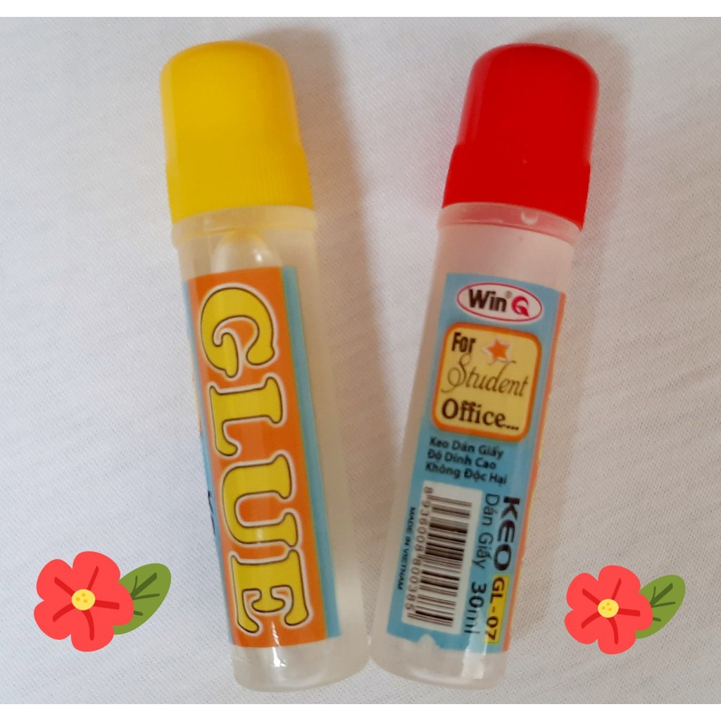 Combo 2 lọ Hồ Nước Dán Giấy WinQ 30ml 👩‍🌾 Keo Nước Dán Giấy, Keo Dán Giấy Thủ Công bám dính tốt