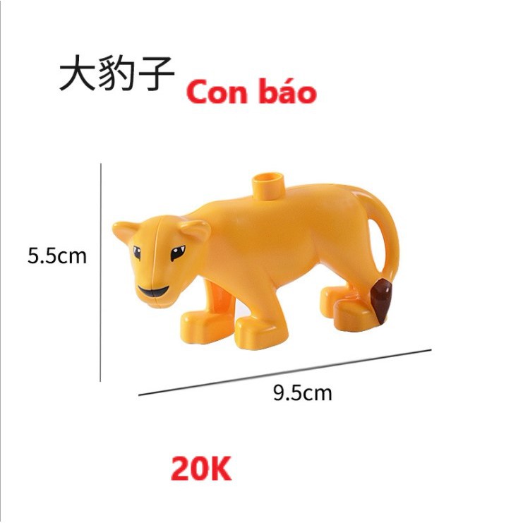 Hãng Gorock - Mô hình các con vật tương thích với Lego Duplo (nhóm 2)