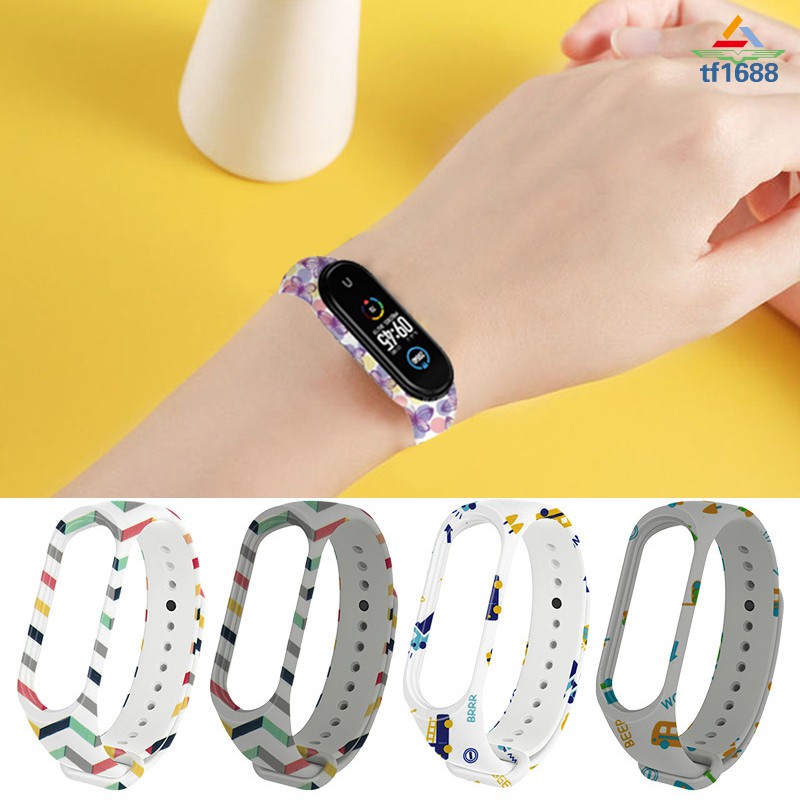 Dây Đeo Thay Thế Chất Liệu Silicon Nhiều Màu Sắc Cho Xiaomi Mi Band 3 / 4 / 5 Millet Smart Accessories T16