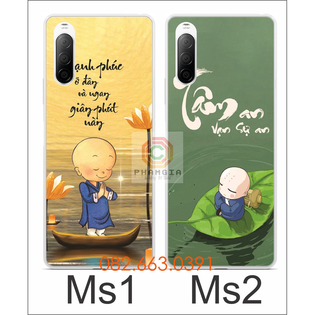 Ốp lưng Sony Xperia 10 ii dẻo in hình thư pháp nhiều mẫu