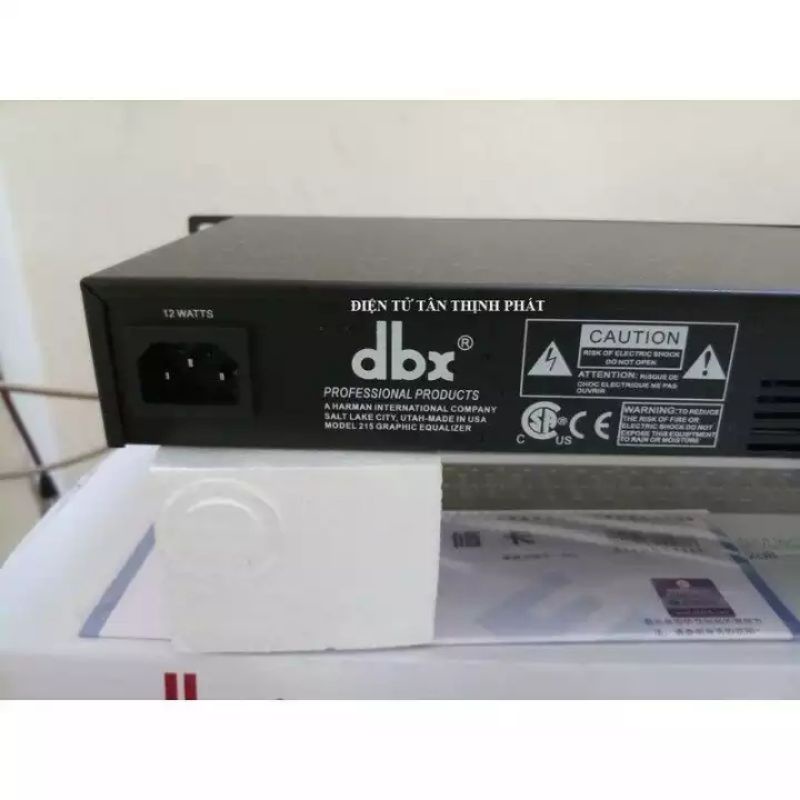 Equalizer dbx 215 đen hàng cao cấp loại 1- DBX 215 - DBX 215S - equalizer dbx - lọc xì âm thanh