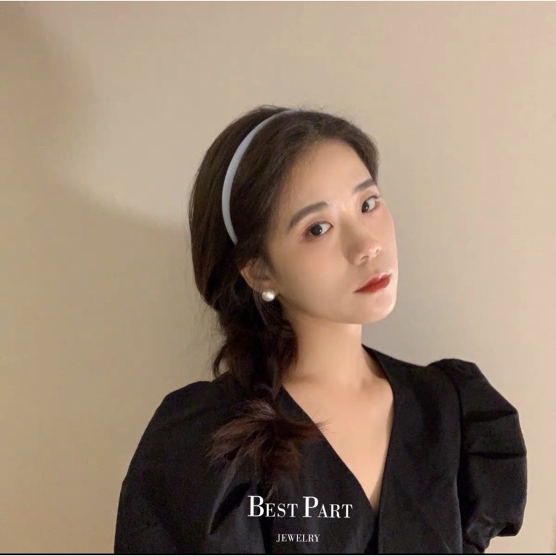 Bờm tóc hàn quốc ❤️SALE❤️ Bờm tóc cute -cho bé tết trơn vải lụa nhiều màu xinh xắn Phụ kiện tóc