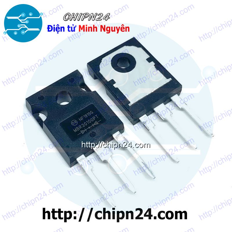 [1 CON] (DIP) Diode Schottky MBR30100 TO-247 30A 100V (MBR30100PT 30100)
