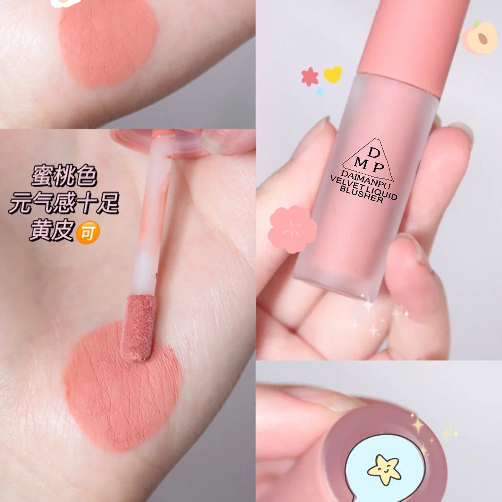 [Hàng mới về] Phấn má hồng dạng kem tự nhiên lâu trôi xinh xắn