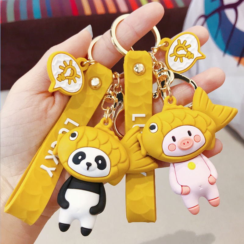 Móc Khóa Hình Mèo Hoạt Hình Xinh Xắn