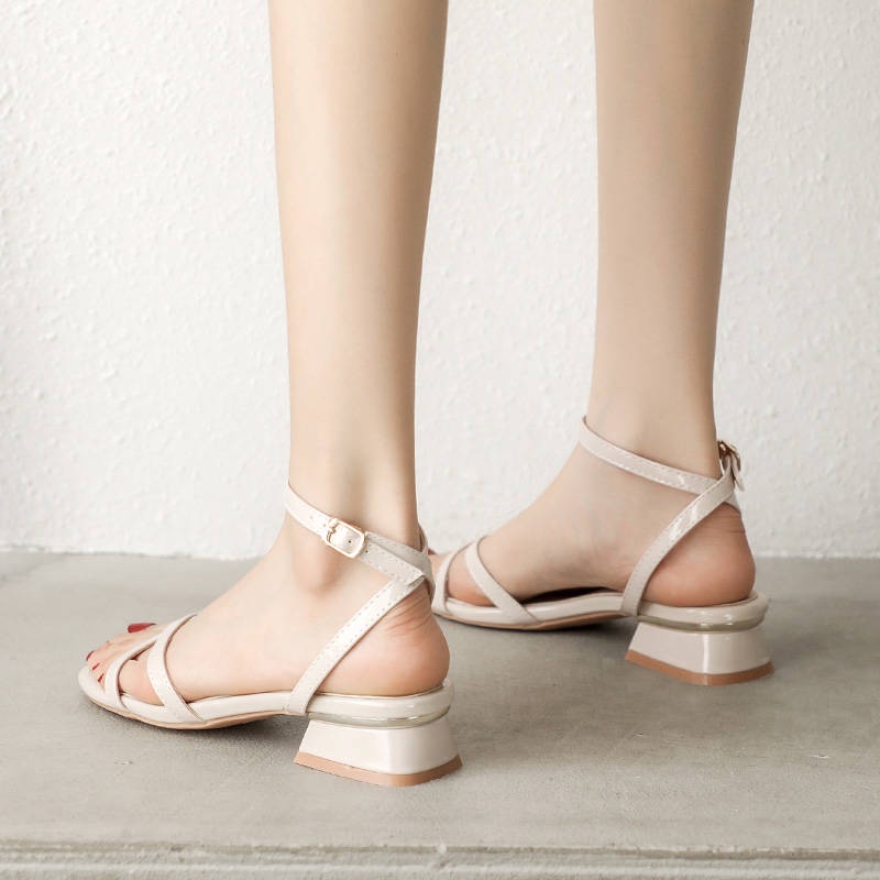 Dani Ni Leather, Flat, Sandals, Nữ Summer Summer Ck Fairy Style, Giày La Mã,