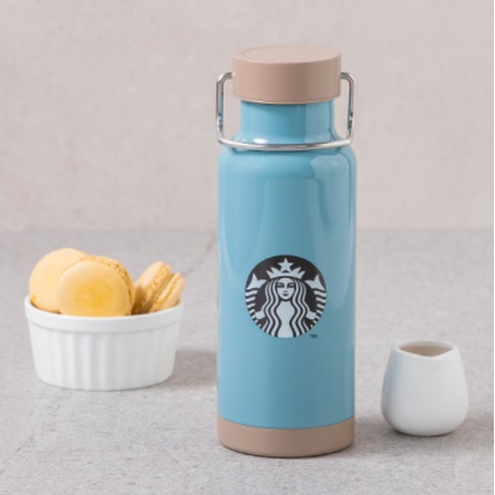 STARBUCKS Bình nước màu xanh dương phong cách Walker 473ml