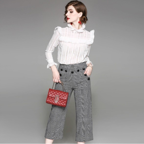 B1801302 - Set áo + quần lửng ống rộng nữ cao cấp hàng nhập - giá 1.750k sale 30%