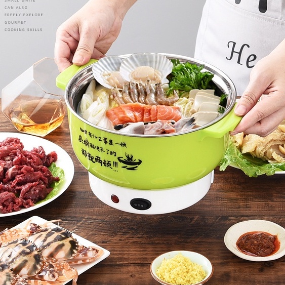 Nồi điện 1.8L 400 đến 800W Thép không gỉ Thành bên trong 2 chế độ Bảo vệ quá nhiệt Boron069