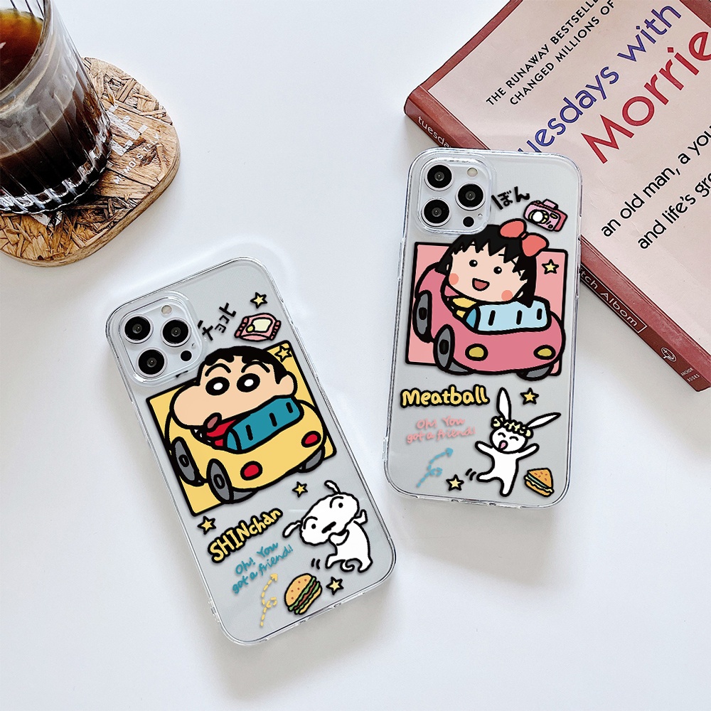 Ốp Điện Thoại Tpu Dẻo Họa Tiết Cậu Bé Bút Chì Cho iPhone 11 12 13 pro max XS X XR XSMax 7 8 6 6s plus 5 4 SE 2020