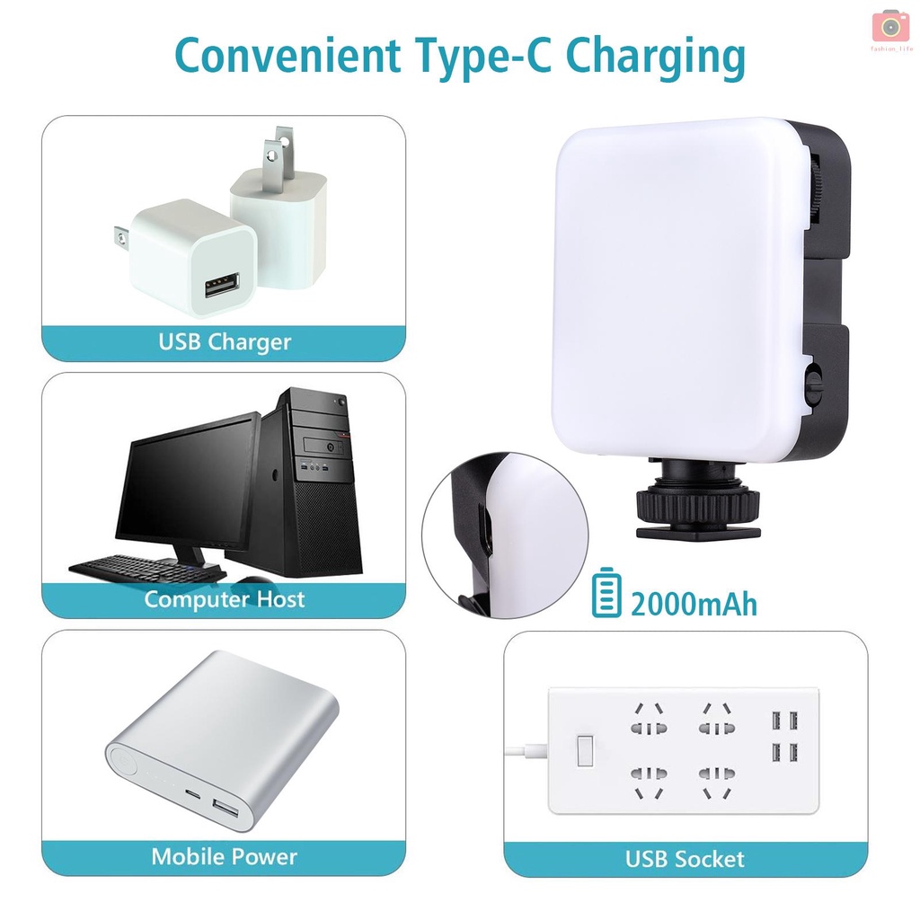 Set 2 Đèn Led 42 Bóng Andoer 6000k Siêu Sáng Điều Chỉnh Được Nhiệt Độ Dùng Để Chụp Ảnh | BigBuy360 - bigbuy360.vn