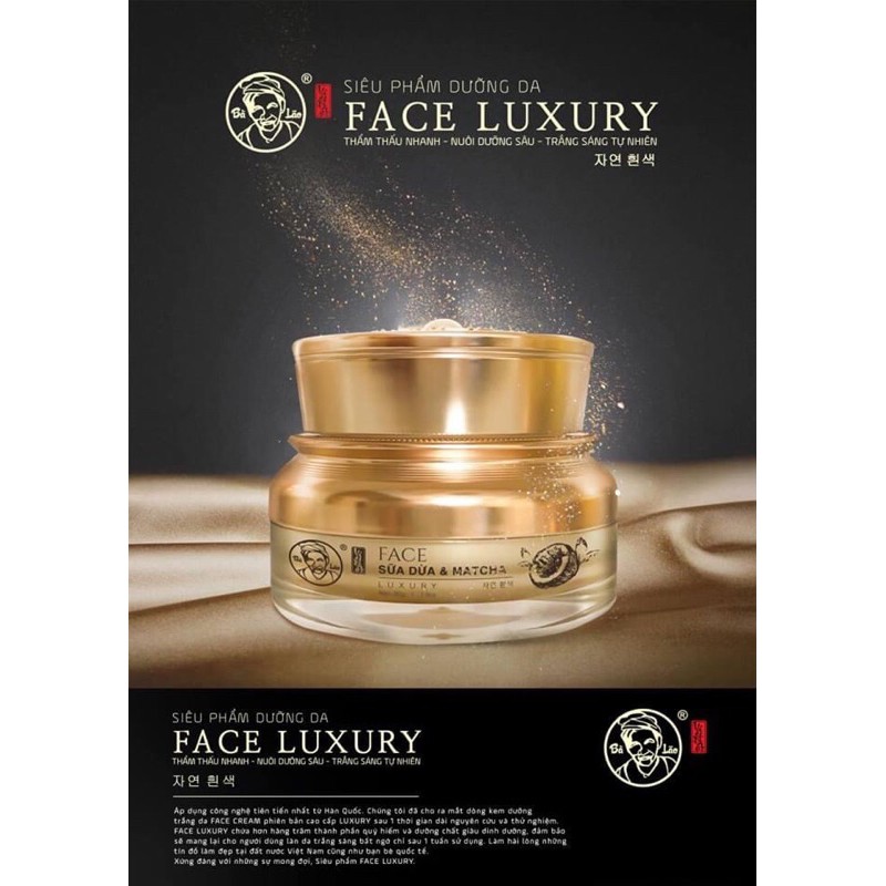 KEM FACE LUXURY BÀ LÃO SẠCH MỤN, SÁNG DA