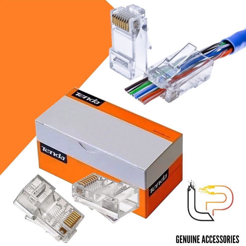 Hạt mạng xuyên thấu Tenda AMP TPlink hộp 100 hạt chân đồng chất lượng tốt giá rẻ
