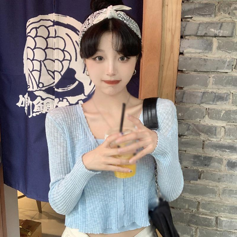 Áo Cardigan Dệt Kim Cổ Chữ V Thời Trang Mùa Hè | BigBuy360 - bigbuy360.vn