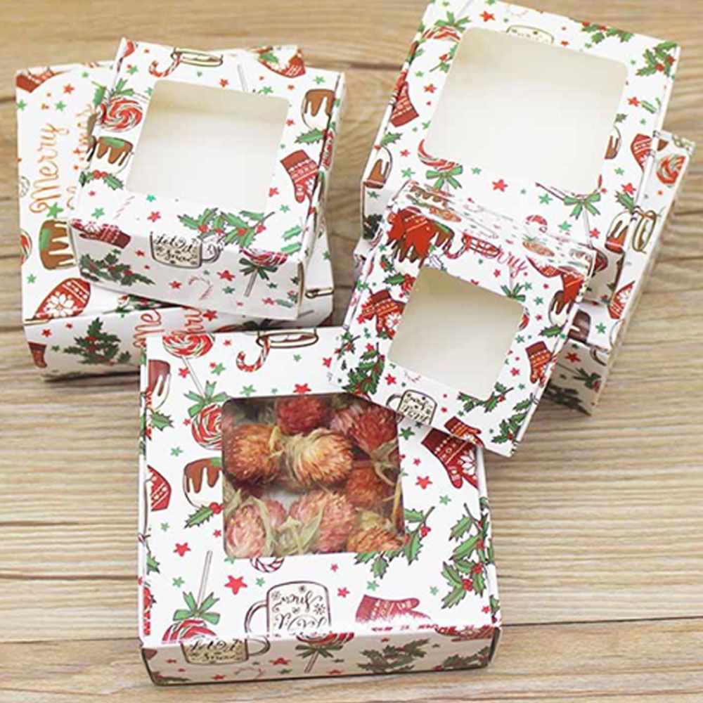 Hộp Giấy Đựng Kẹo Nhiều Kích Thước Tiện Dụng Cho Dịp Giáng Sinh/Đám Cưới