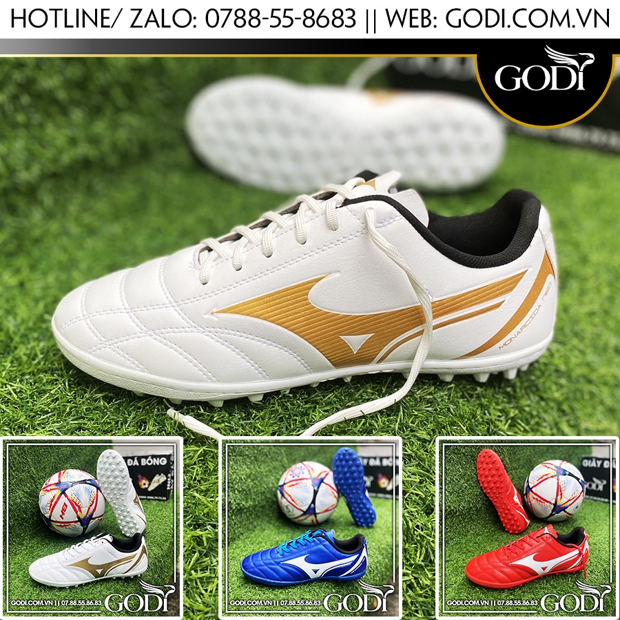 Giày đá bóng mizuno nam - Giày bóng đá sân cỏ nhân tạo chất lượng cao - Giày đá banh Godi Sport