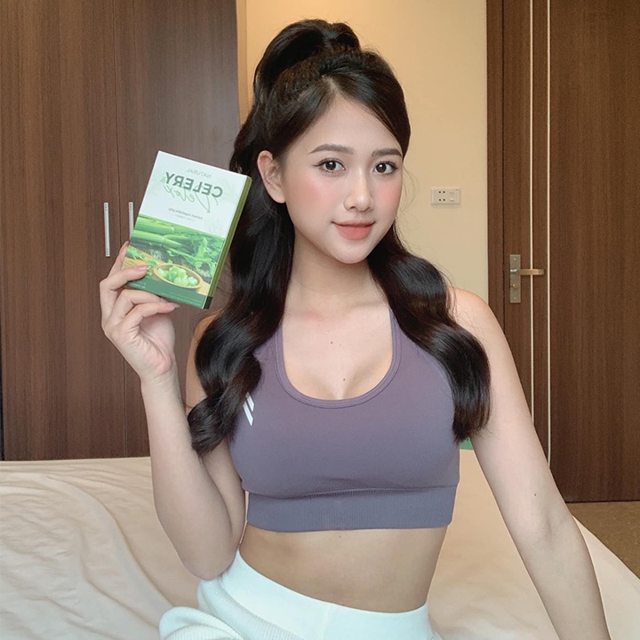 Thạch Cần Tây Celery Detox Jelly, Thạch Trái Cây Bibico Nhật Bản Giúp Thanh Nhiệt Làm Đẹp Da Hộp 20 Viên