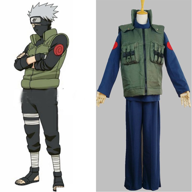 New Naruto Cosplay Costume Kakashi Hatake Suit Full Cosplay Halloween Costume