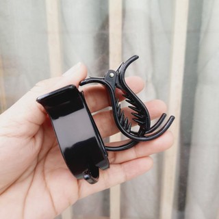 Kẹp tóc 3 răng màu đen bóng