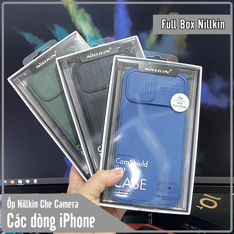 Ốp lưng cho iPhone 12 - iPhone 12 Pro - iPhone 12 Pro Max Nillkin CamShield che camera