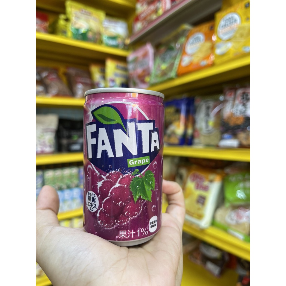 [FANTA MINI] Nước Ngọt Có Ga Fanta Mini 100ml Có 2 Vị Nho Cam - Nhật Bản