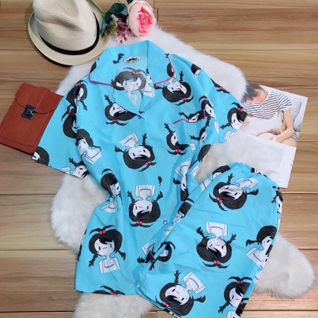 Sét Bộ Pijama Thái Hàng From To Dưới 70kg Về Nhiều Màu Hot
