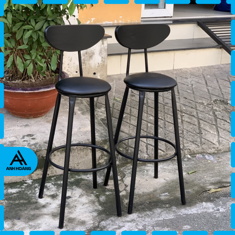 Ghế Cafe Stool Quầy Bar - Loại Màu Gỗ Cao 45 - Cao 75cm | Anh Hoàng Furniture
