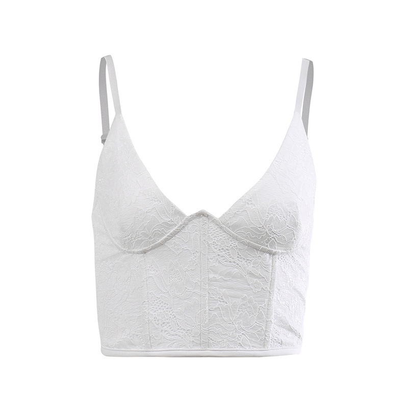 Áo Tank Top Phối Ren Hoa Thiết Kế Hợp Thời Trang